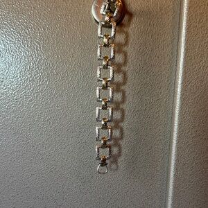 Silver and Gold Link Bracelet
